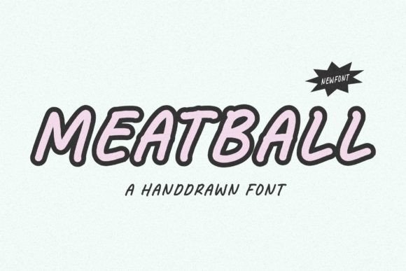 Meatball Font — A Hand-Drawn All-Caps Typeface Worth Your Attention